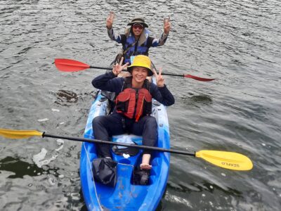 People enjoying mangrove kayaking