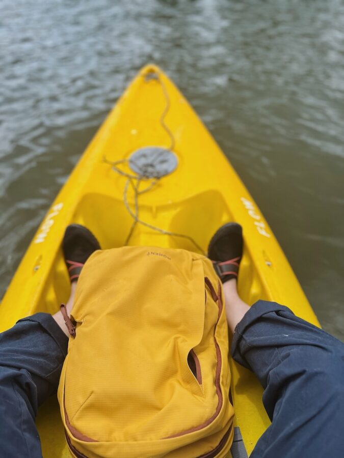 Kayaking at Sepang River with Moment Everything Backpack