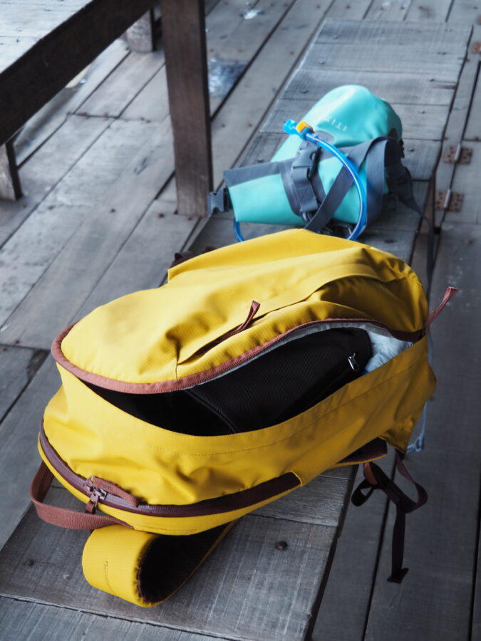 Kayaking with Moment Everything Backpack